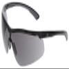 MCR Safety KD712AF Klondike KD7 Extremely Low Profile and Lightweight Design Safety Glasses, Black/Gray Temples, Gray UV-AF Lens view 1