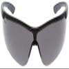 MCR Safety KD712AF Klondike KD7 Extremely Low Profile and Lightweight Design Safety Glasses, Black/Gray Temples, Gray UV-AF Lens view 2