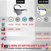 MCR Safety KD712AF Klondike KD7 Extremely Low Profile and Lightweight Design Safety Glasses, Black/Gray Temples, Gray UV-AF Lens view 4
