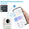 Mini Printer Thermal Sticker Printer with 11 Rolls Thermal Paper and Sticker for iOS&Android,Portable Bluetooth Pocket Printer for Study Notes, Pictures, DIY, Label view 3