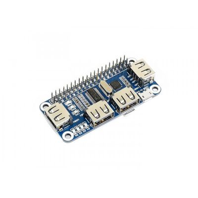 4 Port USB HUB HAT Compatible with Raspberry Pi USB to UART Onboard for Zero/Zero 2W / Zero W/Zero WH Easy Serial Communication