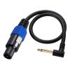 Necvior Speakon Male Connector to 1/4" Male Cable SpeakON Plug to 6.35mm TS Speaker Interconnect Wire 1/4" TS Male Plug view 1