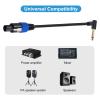 Necvior Speakon Male Connector to 1/4" Male Cable SpeakON Plug to 6.35mm TS Speaker Interconnect Wire 1/4" TS Male Plug view 2