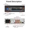 7 Inch HD Car MP5 Player, Retractable Screen,5.1, Mirror Link, Hands Calling, 12LED Backup Camera view 2