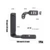 Camera Universal Side Handle Grip, Cold Shoe Mount, Ergonomic Design for DSLR and Mirrorless Cameras view 3