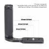 Camera Universal Side Handle Grip, Cold Shoe Mount, Ergonomic Design for DSLR and Mirrorless Cameras view 4