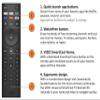 USARMT XRT140 Remote Control Compatible with All VIZIO SmartCast TV Universal VIZIO TV Remote Control with Peacock Netflix Prime Video Disney+ Crackle tubi App Keys view 2