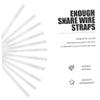 FAVOMOTO 60pcs Snare Wire Mounting Straps for Snare Drum High-Grade Wire Fixing Accessories Flexible and for Secure Installation view 2