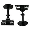 (2) PA Speaker Wall - Ceiling Mount Stand - Black Speaker Mounting Bracket w/ Adjustable Swivel Tilt, Retractable Telescopic Arm - Home Surround Sound System Bookshelf Satellite Speakers SWSB-001 view 1