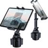BOOMVATO Cup Holder Tablet Mount for Car, Universal iPad Cup Holder Mount for Truck with Adjustable Arm for iPad Pro 12.9/11/10.5/9.7/Air/Mini, iPhone, Samsung Galaxy Tab/Z Fold 4/3, 4.7-13" Tablets view 1