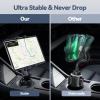 BOOMVATO Cup Holder Tablet Mount for Car, Universal iPad Cup Holder Mount for Truck with Adjustable Arm for iPad Pro 12.9/11/10.5/9.7/Air/Mini, iPhone, Samsung Galaxy Tab/Z Fold 4/3, 4.7-13" Tablets view 2