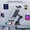 BOOMVATO Cup Holder Tablet Mount for Car, Universal iPad Cup Holder Mount for Truck with Adjustable Arm for iPad Pro 12.9/11/10.5/9.7/Air/Mini, iPhone, Samsung Galaxy Tab/Z Fold 4/3, 4.7-13" Tablets view 3