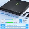 ORIGBELIE External CD DVD Drive with 4 USB Ports and 2 TF/SD Card Slots, USB 3.0 Portable CD/DVD Disk Drive Player Burner Reader Writer for Laptop MacBook Desktop PC Windows 11/10/8/7 Linux Mac OS view 4