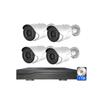 4CH 5MP POE Home Security Cameras System with 1 TB Hard Disk, Outdoor 2K Surveillance Camera NVR Kit with 2 Way Audio, Motion Detection, Color Night Vision view 1