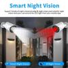 4CH 5MP POE Home Security Cameras System with 1 TB Hard Disk, Outdoor 2K Surveillance Camera NVR Kit with 2 Way Audio, Motion Detection, Color Night Vision view 3