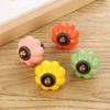 Ceramic Door Knobs,Ceramic Cabinet Knobs, 2 pcs Ceramic Handle Pull Knobs for Child Cabinets Cute knob, Retro Kitchen Drawer Cabinet Door Handle Kitchen Cabinet Hardware Knobs (Color : Tangerine) view 4