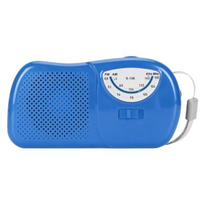 Radio, Professional High Sensitivity Radio with Built in Speaker, Telescopic Antenna, Portable Design for Outdoor, Travel, Home (Blue)