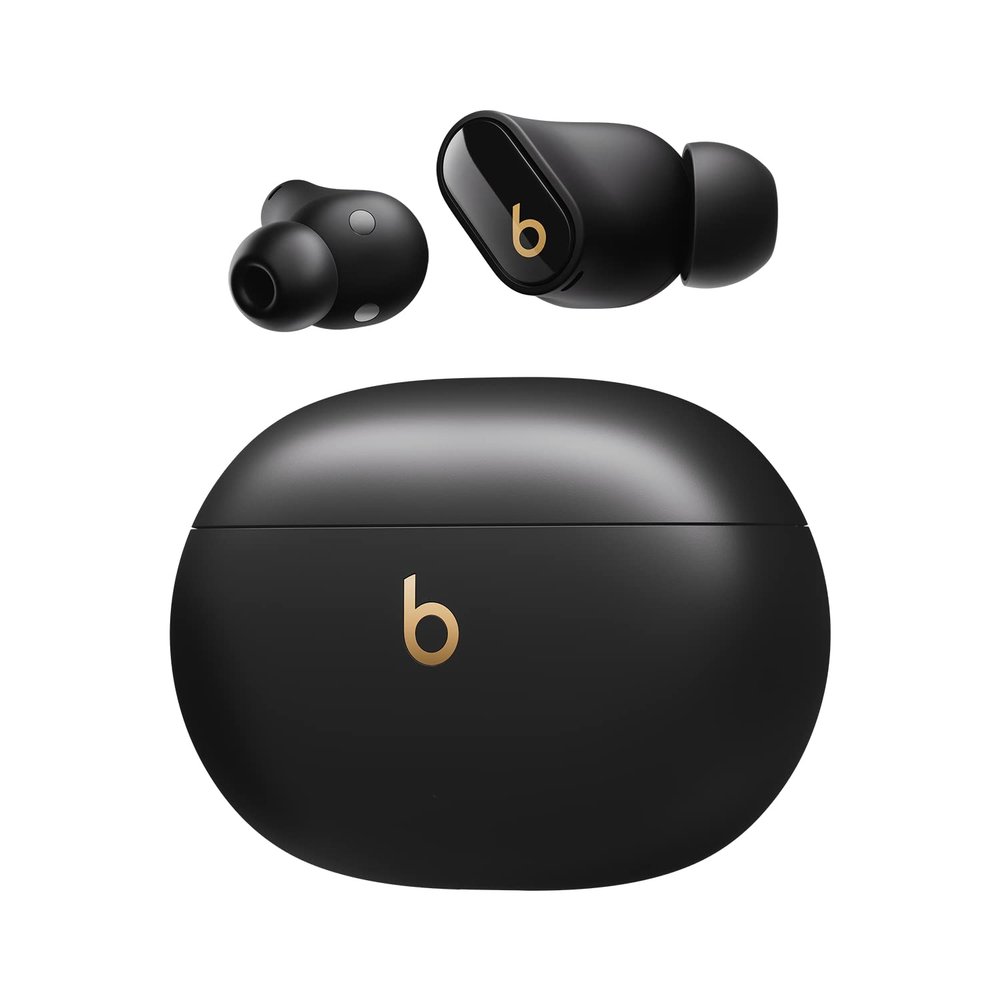 Beats Studio Buds + True Wireless Noise Cancelling Earbuds - Black/Gold (Renewed Premium)