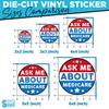 (3Pcs) Ask Me About Medicare Sticker Health Insurance Consultant Stickers Mental Health Die-Cut Waterproof Vinyl Sticker for Laptop Water Bottle Phone Decal Gifts for Her Him 2 Inches view 4