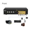 CKLau MST KVM Switch 4 Monitor 4 Computers (2 Displayport in, 2 Displayport + 2 HDMI Out) 4K60Hz 2K@144Hz with Cables, Audio, Microphone and USB 3.0 Hub, Supports Hot Key Switching view 2