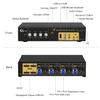 CKLau Quad Monitor Displayport KVM Switch MST, 2 DP in 4 DP Out, 4K60Hz 2K@144Hz 2 Computers 4 Monitors Switcher with Cables, Audio, Microphone and USB 3.0 Hub Supports Hot Key Switching view 4