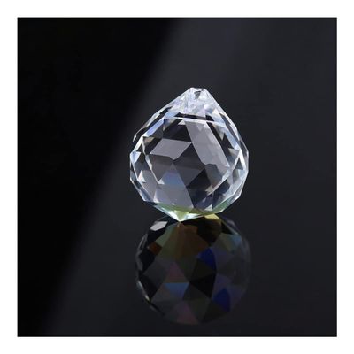 Chandelier Crystal Prisms Pendants 20MM 30MM 40MM K9 Prism Lamp Hanging Ball Faceted Chandelier Trimmings for Door Curtains Chandelier Crystal Prisms Pendants (Color : 20mm 6PCS)