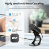 LIANGSTAR USB Computer Microphone, Podcast Mic Desktop with Mute Button for Recording Streaming, Omnidirectional Condenser, Plug&Play Stand with Volume Control for PC, Laptop, Mac, YouTube view 3