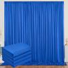 10ftx20ft Royal Blue Backdrop Curtain Panels for Parties, 4 Panels 5ftx10ft Wrinkle Free Polyester Photography Backdrop Drapes for Wedding Birthday Party view 1