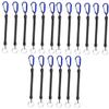 FAVOMOTO 18pcs Retractable Elastic Ropes Keychains -Lost Phone Spring Security Gear for Outdoor Activities Fishing Camping and Hiking view 1