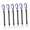 FAVOMOTO 18pcs Retractable Elastic Ropes Keychains -Lost Phone Spring Security Gear for Outdoor Activities Fishing Camping and Hiking view 4