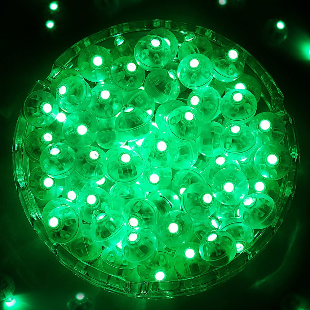ZGWJ Mini LED Lights, 50PCs Neon Party Lights for Balloons, Paper Lanterns, Wedding, Birthday, Christmas, Halloween Decoration