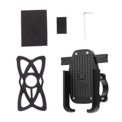 FAVOMOTO 1pc Bike Phone Holder Adjustable Motorcycle Handlebar Mount Rotation Cellphone Support for Navigation Compatible All Smartphones Easy Installation