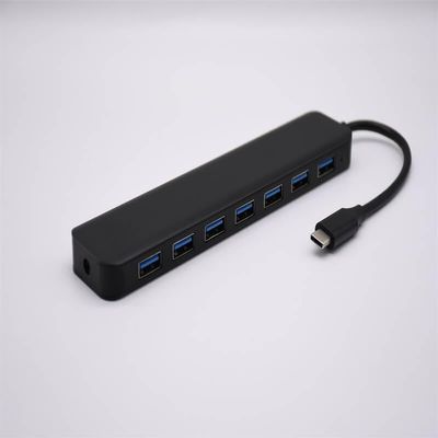 GXMRHWY Docking Station Type C to 7-in-1 USB3.0 HUB with BC Fast Charge External Power Hole