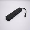 GXMRHWY Docking Station Type C to 7-in-1 USB3.0 HUB with BC Fast Charge External Power Hole view 4