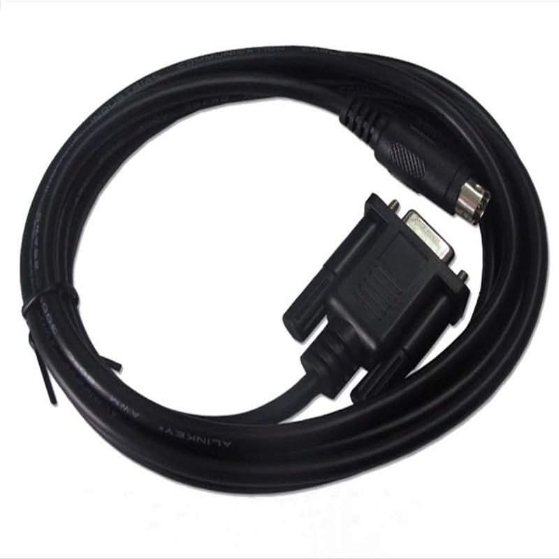 Suitable for TK6070/MT6000/8000-DVP PLC Communication Cable TK6070/MT6000/8000 Series Touch Screen Connection DVP Series Connection Communication Cable Black :3m
