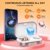 Wireless Earbuds Bluetooth Headphones 120hrs Playtime HiFi Stereo Wireless Headphones with HD Mic Deep Bass Earphones with Dual LED Display USB-C IP7 Waterproof Earbuds for Running Sports view 2