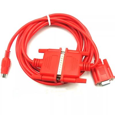 Applicable SC-09 PLC Programming Cable FX Series RS232 Serial Cable PLC Download Cable Data Communication Cable Red Length : 3 Meters