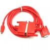 Applicable SC-09 PLC Programming Cable FX Series RS232 Serial Cable PLC Download Cable Data Communication Cable Red Length : 3 Meters view 1