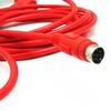 Applicable SC-09 PLC Programming Cable FX Series RS232 Serial Cable PLC Download Cable Data Communication Cable Red Length : 3 Meters view 2