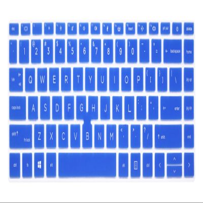 Silicone Keyboard Cover Skin Compatible for 2022 2021 HP EliteBook 840 G7 G8 14" Laptop & HP EliteBook 845 G7 G8 14 inch Notebook with Point, HP EliteBook Keyboard Protective Accessory - Blue