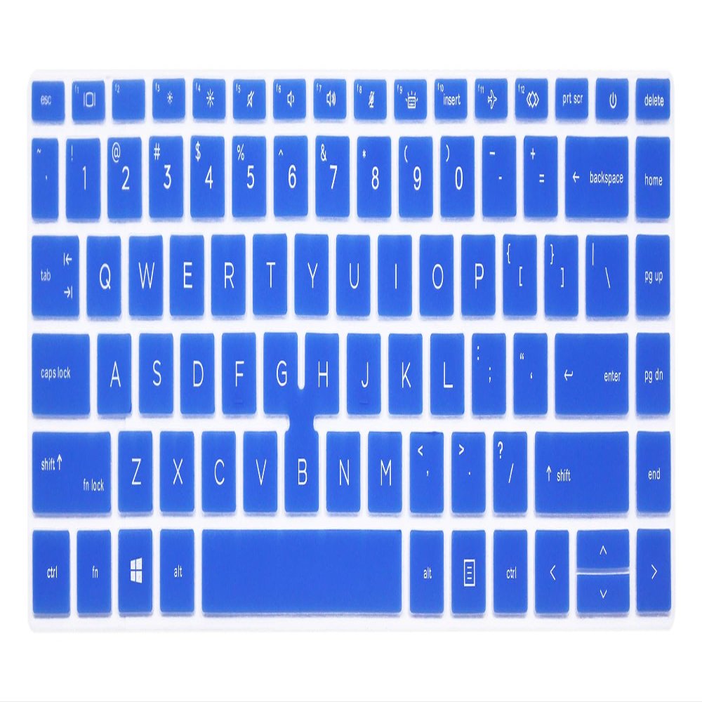 Silicone Keyboard Cover Skin Compatible for 2022 2021 HP EliteBook 840 G7 G8 14" Laptop & HP EliteBook 845 G7 G8 14 inch Notebook with Point, HP EliteBook Keyboard Protective Accessory - Blue