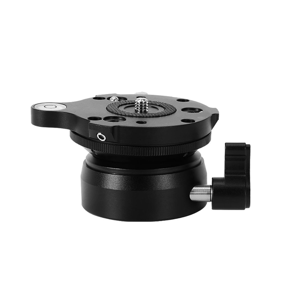 BGNing DY-60N Tripod Leveling Base Head Universal Camera Leveler Tripod Head Adjusting 3/8" Screw Compatible with DSLR Camera
