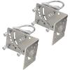 MOOKEERF Antenna Mast Clamp,2PCS Pole Mount Bracket with Double U-Bolts, Antenna Pole Mount Kits Starlink Mount for Outside Home Antenna Pole Holder Adjustable Angle view 1