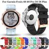 CYSUE 20mm Rose Gold Buckle Watch Band Straps For Garmin Fenix 6S Pro 6S 5S Plus Bracelet Quick Release Silicone Wristband Replacement (Color : F, Size : 20mm Fenix 5S Plus) view 2