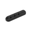 Cable Organizer Clips Cord Holder - 3 Packs Self Adhesive Cable Management for USB Cable/Power Cord/Wire, Car and Desk, Home and Office Black Cable Holder - 3 Slots view 1
