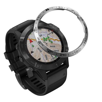 GUMMMY Smart Bezel Ring Styling Frame Case Cover for Garmin Fenix 6/6x Pro/6X Sapphire Protection Bezel Ring Anti Scratch Metal Cases (Color : 5, Size : for Fenix 6X Pro)