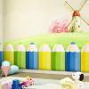 3D Anti-Collision Padded Panels, Peel & Stick Headboard, Playroom & Nursery Sensory Wall Stickers (Yellow, 4) view 2