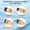 XRDS -RF SMA Cable 4FT, SMA Male to SMA Female Bulkhead RG316 SMA Extension Cable for 4G LTE Router Cellular SDR USB Dongle Receiver(2PCS) view 3