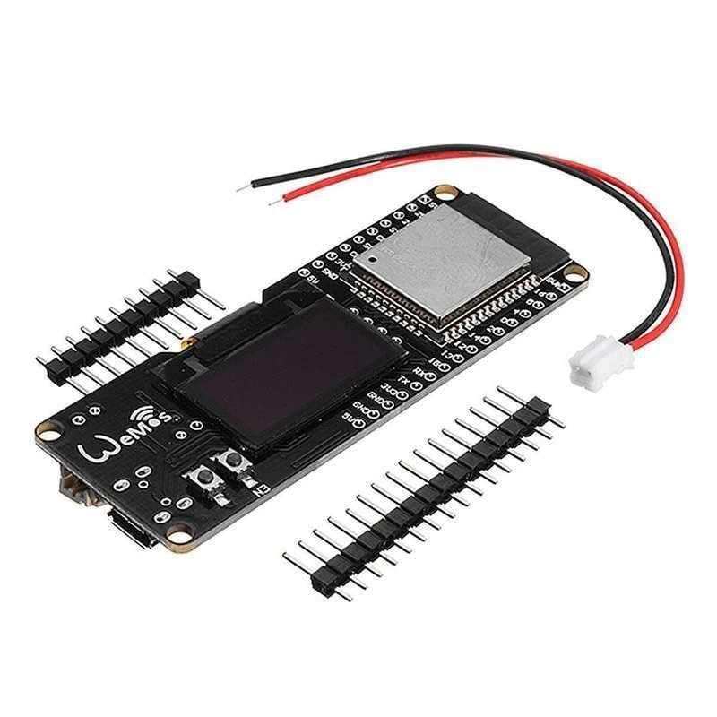 1Pcs ESP32 ESP-WROOM-32 Rev1 OLED Board 4 Mt Bytes(32 Mt bit) Flash and Wi-Fi Antenna Borad
