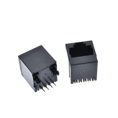 100PCS x RJ45 5224-8C Plastic PCB Modular Jack Network Socket LAN Connector Plug 180degree top-Entry*